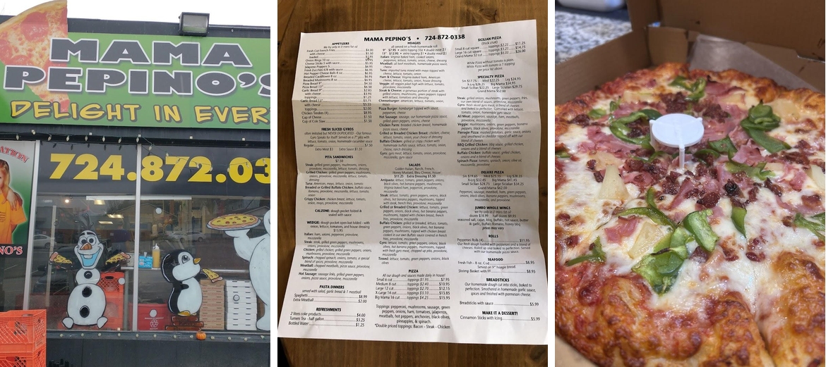 Mama Pepino's Menu
