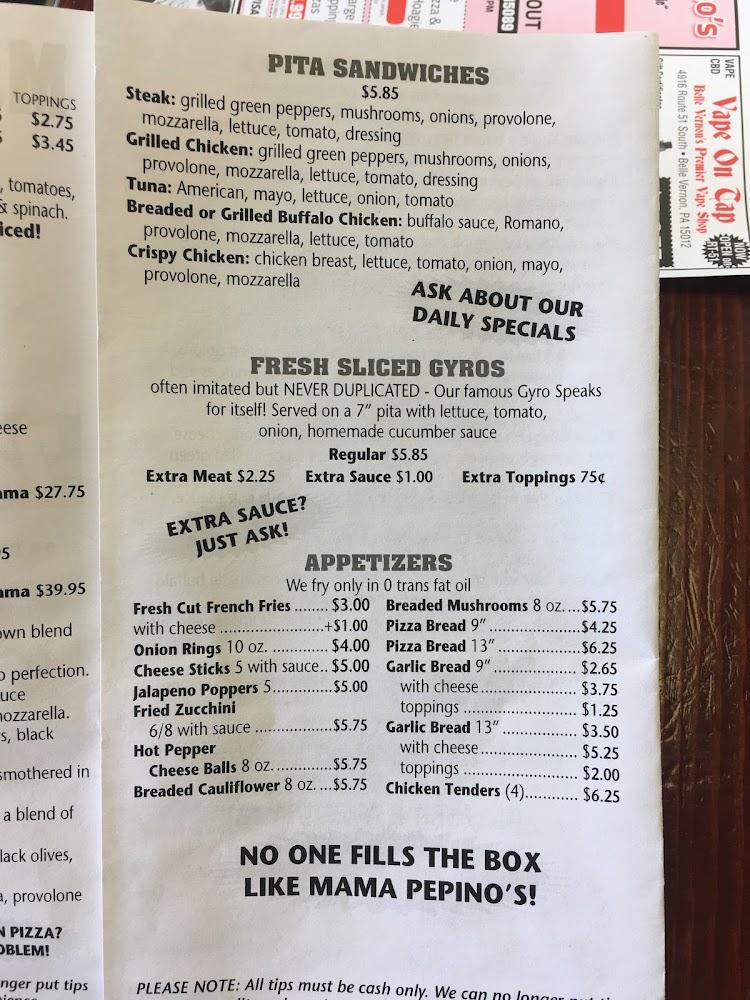 Mama Pepino's Menu image 4